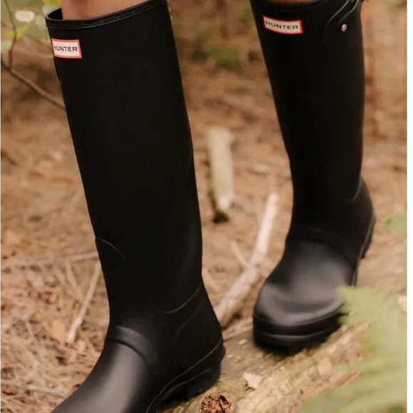 Hunter Shoes - Hunter Tall Matte Black Waterproof Rain Boots